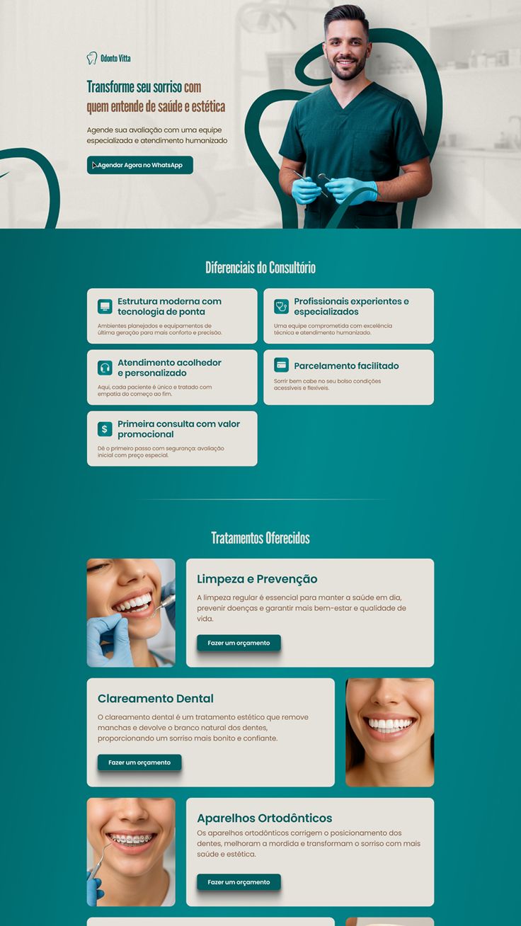 Landing page para Odontologia