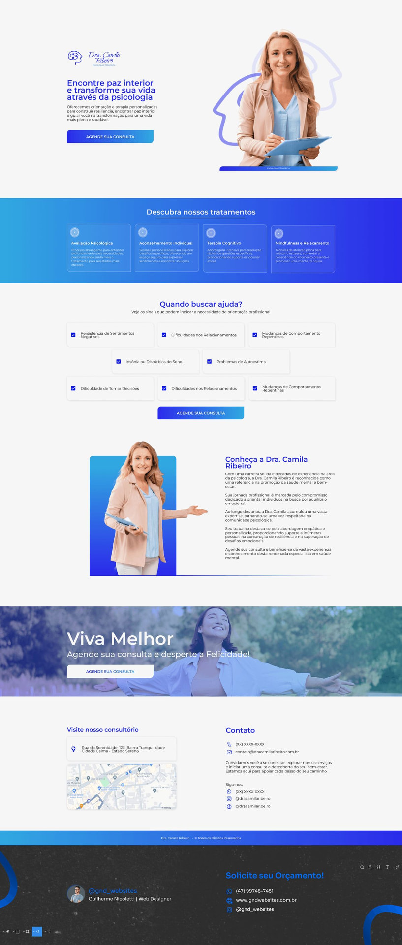 Landing page para Psicologia